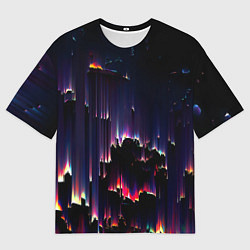 Мужская футболка оверсайз Необо закат