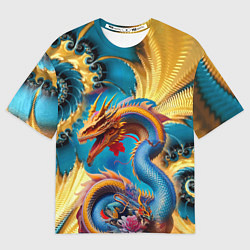 Футболка оверсайз мужская Japanese dragon - tattoo - irezumi - art, цвет: 3D-принт