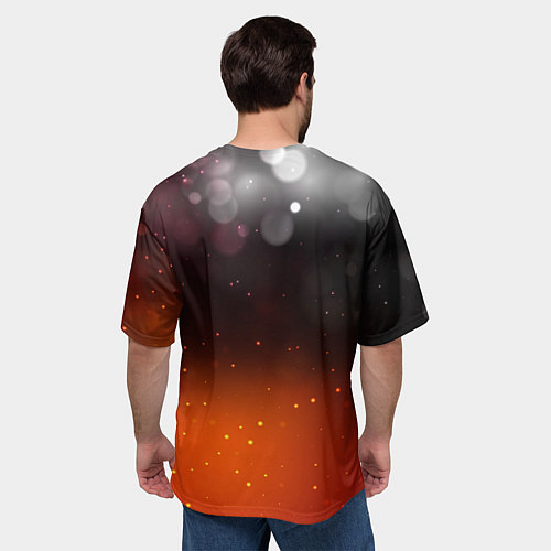 Мужская футболка оверсайз Simpsons rock n roll / 3D-принт – фото 4