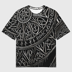 Футболка оверсайз мужская Узор скверна, цвет: 3D-принт