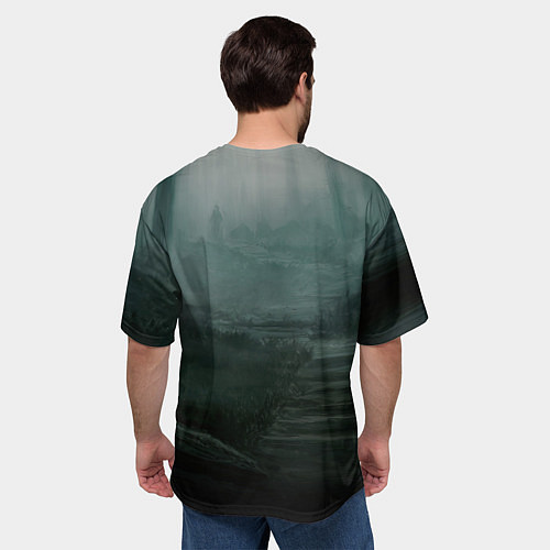 Мужская футболка оверсайз Граф Хомякула / 3D-принт – фото 4
