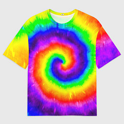 Футболка оверсайз мужская Тай-дай, цвет: 3D-принт