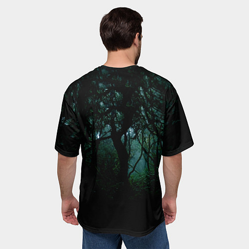 Мужская футболка оверсайз Сумерки Белла Эдвард Джейкоб арт / 3D-принт – фото 4