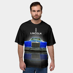 Футболка оверсайз мужская Американский роскошный автомобиль Lincoln Continen, цвет: 3D-принт — фото 2