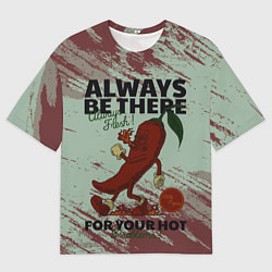 Футболка оверсайз мужская Hot pepper, цвет: 3D-принт