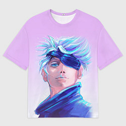 Мужская футболка оверсайз Магическая битва Годжо Сатору
