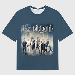 Футболка оверсайз мужская Korpiklaani pine woods, цвет: 3D-принт