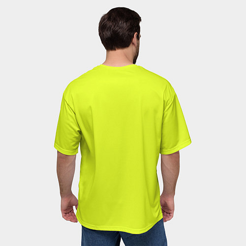 Мужская футболка оверсайз Lime Buddha / 3D-принт – фото 4