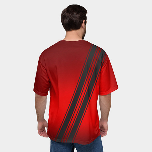 Мужская футболка оверсайз Немецкий спортивный автомобиль Porsche / 3D-принт – фото 4