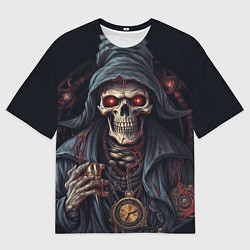 Мужская футболка оверсайз Смерть: арт нейросети