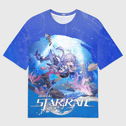 Футболка оверсайз мужская Байлу Хонкай Стар Рейл, цвет: 3D-принт