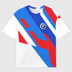 Мужская футболка оверсайз Bmw - perfomance colors