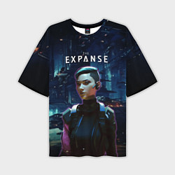 Мужская футболка оверсайз The expanse - a telltale series