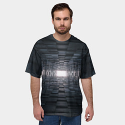 Футболка оверсайз мужская Тёмная геометрия, цвет: 3D-принт — фото 2
