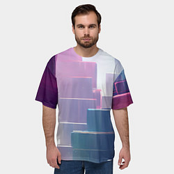 Футболка оверсайз мужская Платформы, цвет: 3D-принт — фото 2