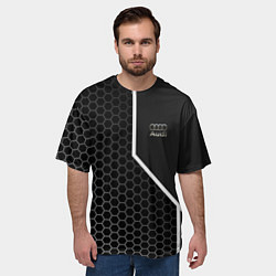 Футболка оверсайз мужская Audi sign, цвет: 3D-принт — фото 2