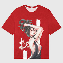 Футболка оверсайз мужская Yuzuriha, цвет: 3D-принт