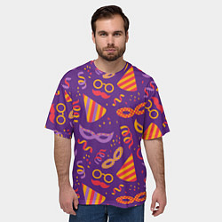 Футболка оверсайз мужская Маскарад, цвет: 3D-принт — фото 2