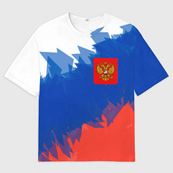 Футболка оверсайз мужская Я патриот России, цвет: 3D-принт