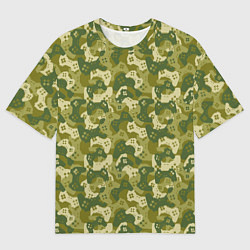 Футболка оверсайз мужская Gamer - камуфляж, цвет: 3D-принт