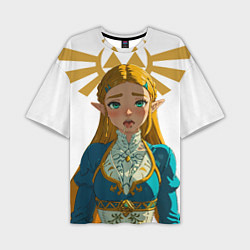 Футболка оверсайз мужская The legend of Zelda - ahegao, цвет: 3D-принт