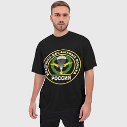 Футболка оверсайз мужская ВДВ - логотип, цвет: 3D-принт — фото 2