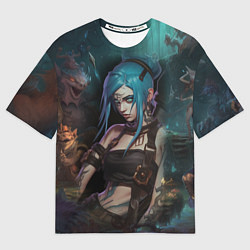 Футболка оверсайз мужская Jinx fantasy, цвет: 3D-принт