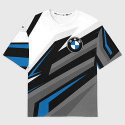 Футболка оверсайз мужская БМВ - спортивная униформа, цвет: 3D-принт