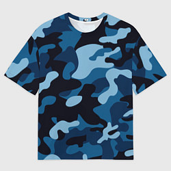 Футболка оверсайз мужская Морской хаки, цвет: 3D-принт
