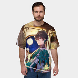 Футболка оверсайз мужская Хонкай Стар Рейл: Дэн Хенг, цвет: 3D-принт — фото 2