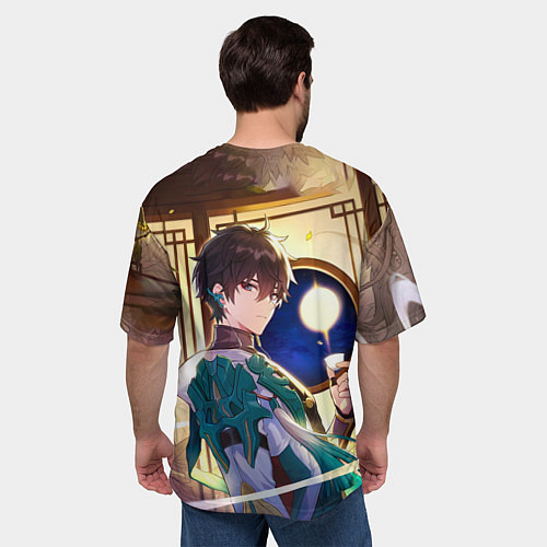 Мужская футболка оверсайз Хонкай Стар Рейл: Дэн Хенг / 3D-принт – фото 4