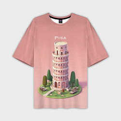 Мужская футболка оверсайз Pisa Isometric