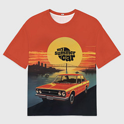 Футболка оверсайз мужская My summer car Toyota Carina 1600 ST, цвет: 3D-принт