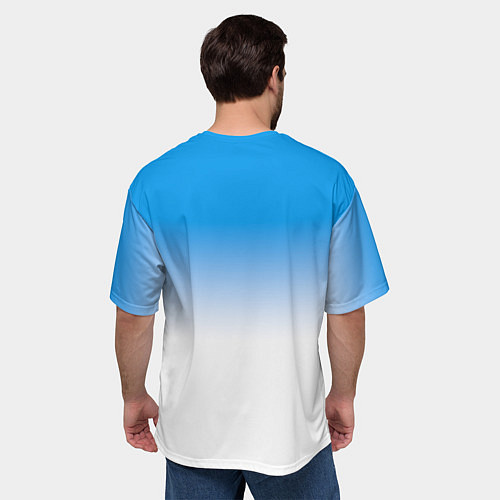 Мужская футболка оверсайз Ягнёнок / 3D-принт – фото 4