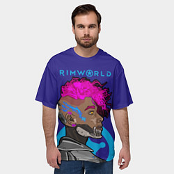 Футболка оверсайз мужская RimWorld персонаж, цвет: 3D-принт — фото 2
