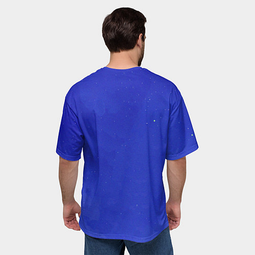 Мужская футболка оверсайз Хонкай Стар Рейл: Серебряный Волк / 3D-принт – фото 4