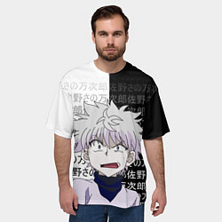 Футболка оверсайз мужская Киллуа - Hunter x Hunter, цвет: 3D-принт — фото 2