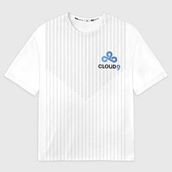 Футболка оверсайз мужская Cloud9 white, цвет: 3D-принт