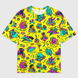 Футболка оверсайз мужская Sharp razor, цвет: 3D-принт