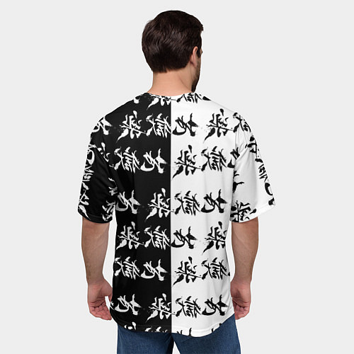 Мужская футболка оверсайз Сагири и Габимару / 3D-принт – фото 4