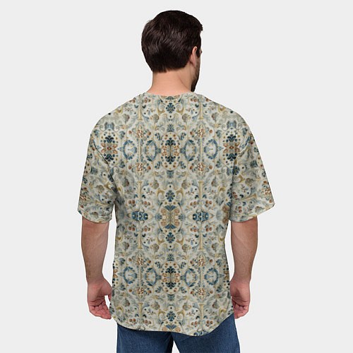Мужская футболка оверсайз Царские узоры / 3D-принт – фото 4