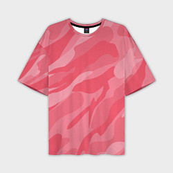 Футболка оверсайз мужская Pink military, цвет: 3D-принт