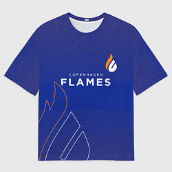 Мужская футболка оверсайз Форма Copenhagen Flames