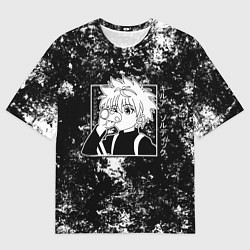 Футболка оверсайз мужская Киллуа из аниме Hunter x hunter, цвет: 3D-принт