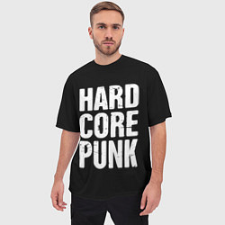 Футболка оверсайз мужская Hardcore punk, цвет: 3D-принт — фото 2