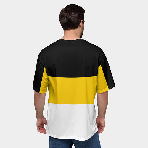Мужская футболка оверсайз Я Русский - имперский флаг / 3D-принт – фото 4