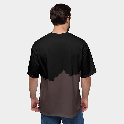 Мужская футболка оверсайз Кукла Колдуна с черепoм / 3D-принт – фото 4