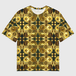 Мужская футболка оверсайз Золотые защитные пластины