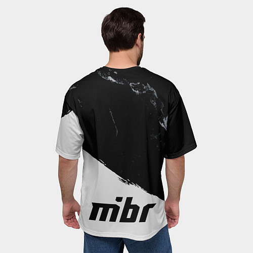 Мужская футболка оверсайз Форма MIBR / 3D-принт – фото 4
