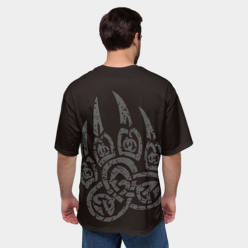 Мужская футболка оверсайз Верь в себя велес / 3D-принт – фото 4